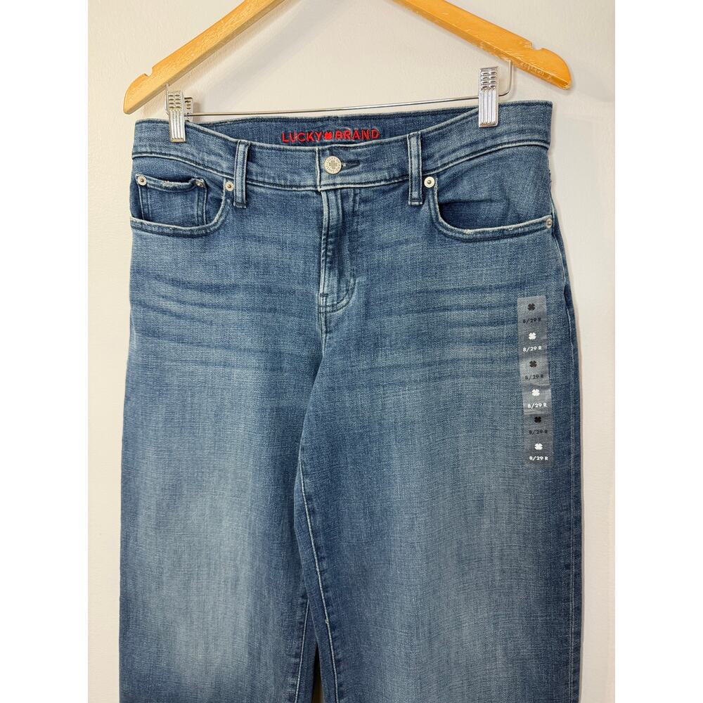 Lucky Brand Mid Rise Sweet Wide Leg Jeans Women's 8/29 Moonlit Mist Wash - Picture 7 of 12
